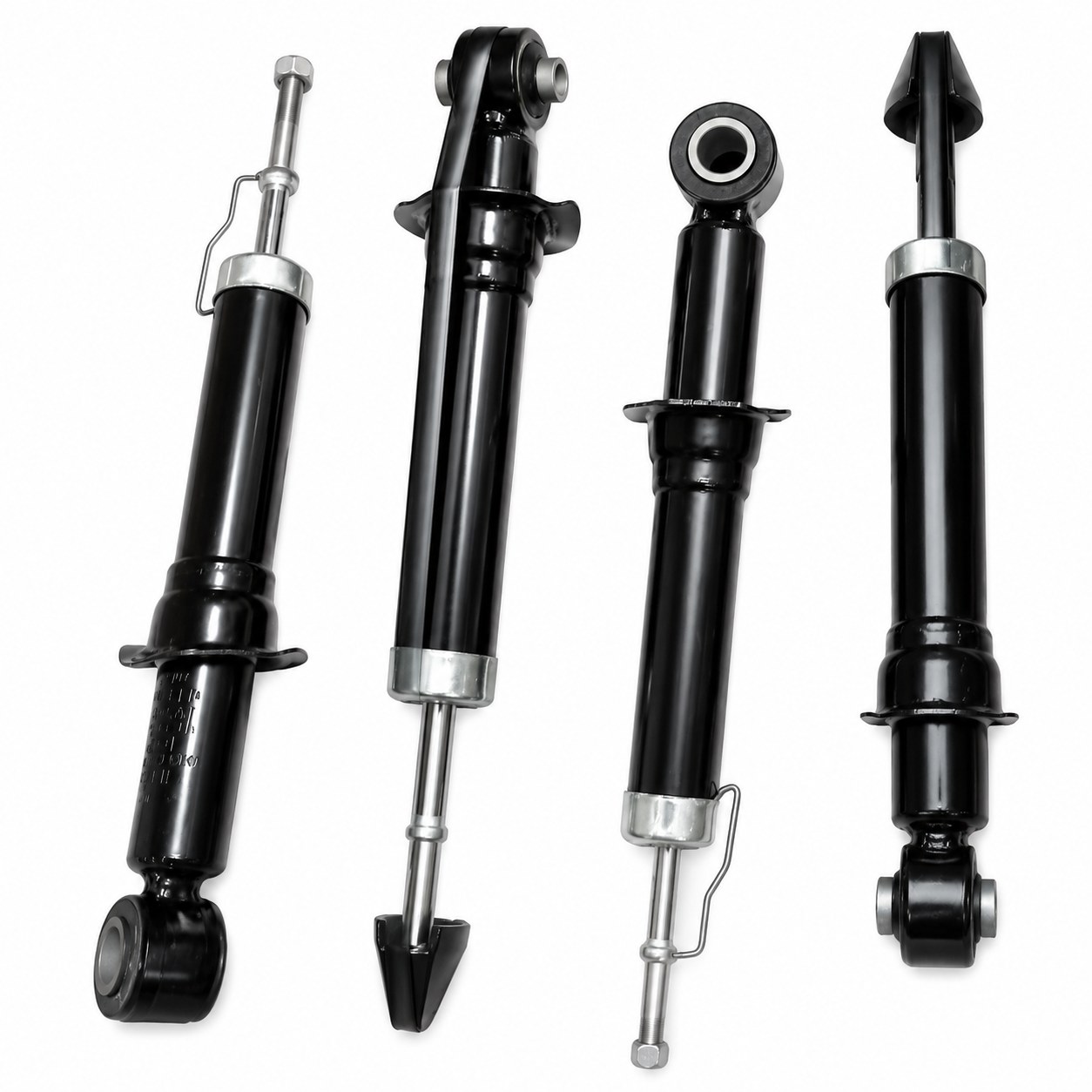 Set of four black shock absorbers